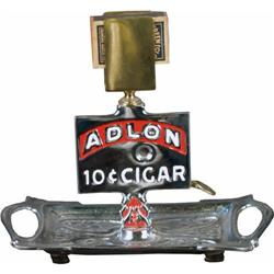 Adlon Cigar cutter and match box holder in shape of ash