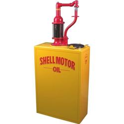 Restored Gas Station Shell Oil Jockey w/ Pump