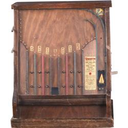 5c Dean Novelty Co. Wooden Poker Flip Game