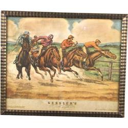 Kessler's sign depicts a horserace paper under glass 15