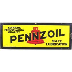 Porcelain Pennzoil Sign  15 x 40"