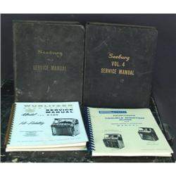 Lot of 4 Jukebox Service Manuals  Wurlitzer & Seeburg