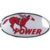 Image 1 : Large Wall Mount Porcelain Sign  "Power"