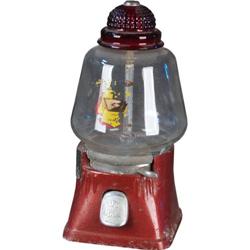 5 cent Peanut Machine with ruby red glass top