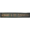 Image 1 : Adams Co. Express  Wooden Trade Sign    Sand Finish