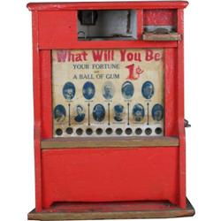 1c Gum Vendor "What Will You Be"  on Stand