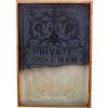 Image 1 : Etched Glass  "Private Smoke Room" Sign