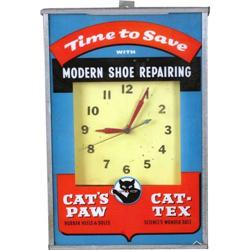Cat's Paw Advertising Clock