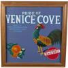 Image 1 : Venice cove framed tin sign 16" square