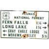 Image 1 : U.S. Forest Service Porcelain Sign    7 x 12"