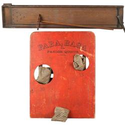 Lot of 2 Games  Bean Bag Toss & a Shuffleboard (wood)