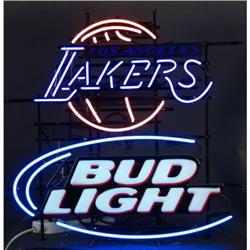 Bud light LA Lakers neon sign