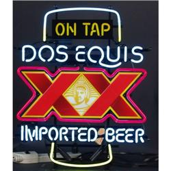 Dos XX Beer Glass neon sign