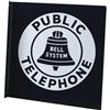 Image 1 : Bell System Public Telephone 2-sided Porcelain Enamel