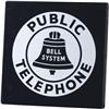 Image 2 : Bell System Public Telephone 2-sided Porcelain Enamel