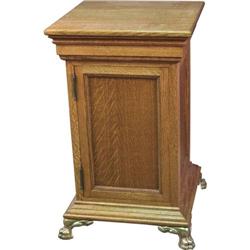 Quarter sawn Oak Pedestal Stand w/ Claw Feet