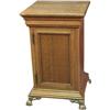 Image 1 : Quarter sawn Oak Pedestal Stand w/ Claw Feet