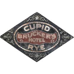 "Bruckers Hotel / Cupid Rye"Early 1900's, Lighted Sign