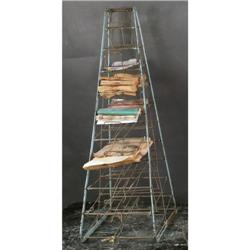 10 Tiered Country Store Paper Bag Metal Rack
