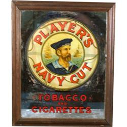 Players Mirror Decal reverse painted sign 18" x 22"