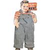 Key Overalls on cardboard display  15 x 30"