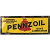 Pennzoil Supreme Lubrication Tin Sign  15 x 40"
