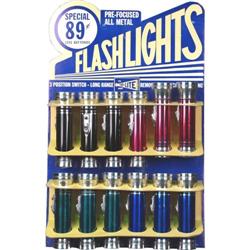 Easel back Flashlight Display full of Flashlights