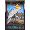 Carved Trade Sign  "Welcome Cocatoo Inn"