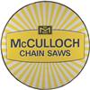 Mcculloch Chain Saw tin sign embossed 35.5" round