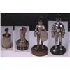 Lot of 4, Small Figural Lighters  2 are Knights
