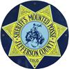 Sheriff's Mounted Posse Porcelain Sign  NOS