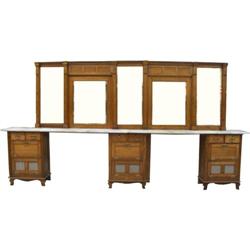 Kochs 2 station Barber Shop Back Bar plus extra parts