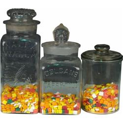 Lot of 3 Gum Jars