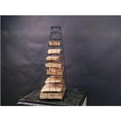 Early Country Store Paper Bag Rack  10 Tier