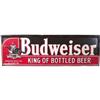 Budweiser Self-Framed Embossed Tin Sign  15 x 49"