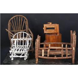 Early Americana Toy Furniture  (4 Pieces)
