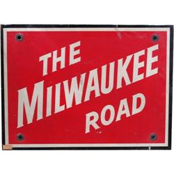 The Milwaukee Road  Aluminum Sign  17 x 23"