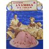 Image 2 : Lot of 4  Anamosa Ice Cream Die Cut Easel Back Signs