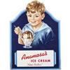 Image 3 : Lot of 4  Anamosa Ice Cream Die Cut Easel Back Signs