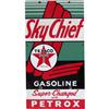 Sky Chief Texaco Porcelain Sign  12 x 22"