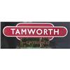 Lot of 2 signs: glass entrance and a porcelain tamworth