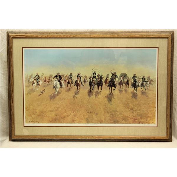 Olaf Wieghorst Lithograph