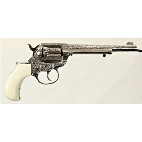 Engraved 1877 Colt Thunderer Revolver