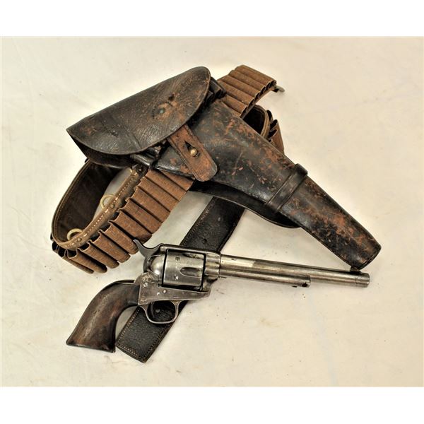 Documented US Inspected Colt Single Action Army Cavalry Model "Buyback" Revolver with Rare "Ropes Ho