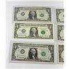 Image 2 : Lot of 6 Uncirculated $1 Notes