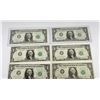 Image 2 : 8 Consecutive Serial Number $1 Star Notes