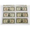 Image 2 : Lot of 14 Red Seal $5 Notes