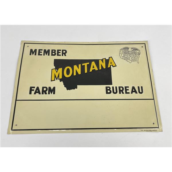 Antique Montana Farm Bureau Sign