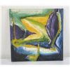 Image 1 : Mid Century Modern Abstract Oil on Canvas Painting