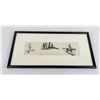 Image 1 : Richard Sparky Moore Cowboy Pen and Ink Drawing